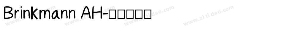 Brinkmann AH字体转换